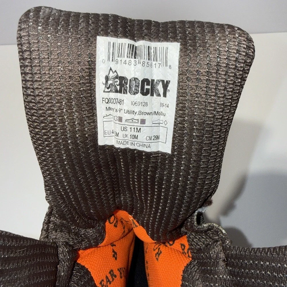Rocky 1000 Gram Thinsulate Waterproof Hunting Boots Camo Brown Men's Size 11M - Picture 12 of 14